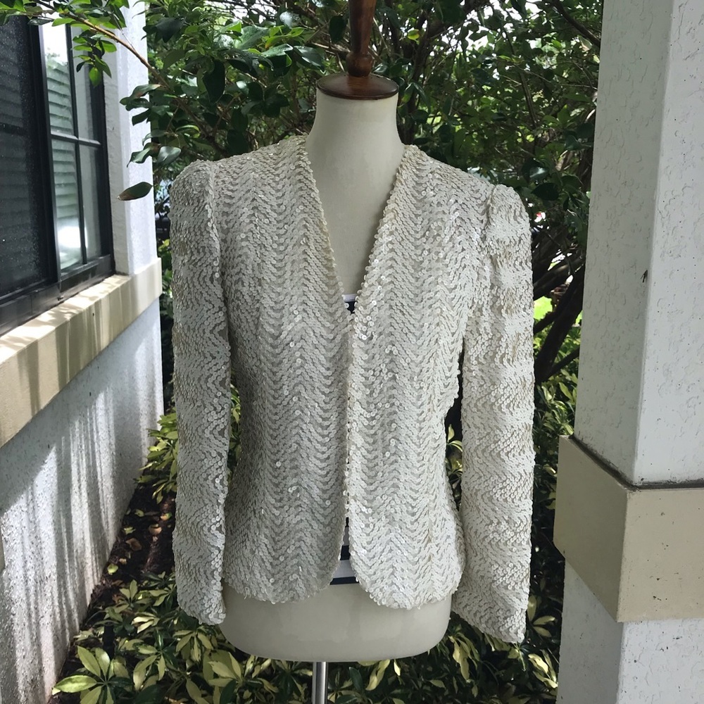 Vintage 80’s Helene Sidel couture Sequin Blazer